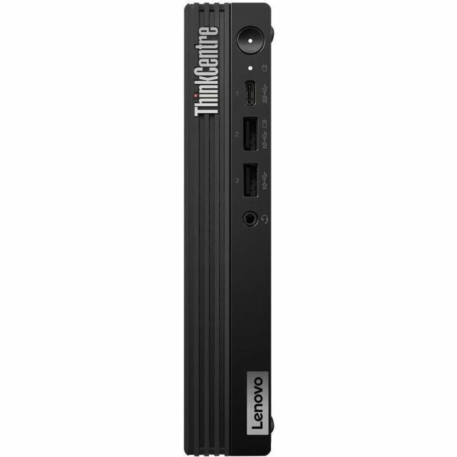 Lenovo ThinkCentre M70q Gen 5 12TD001MUS Desktop Computer - Intel Core i3 14th Gen i3-14100T - 16 GB - 256 GB SSD - Tiny - Black 12TD001MUS