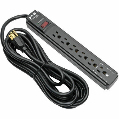 Tripp Lite Surge Protector Power Strip 6 Outlet 15 ' Cord Black 790 J - 6 x NEMA 5-15R - 1875 VA - 790 J - 120 V AC Input TLP615B