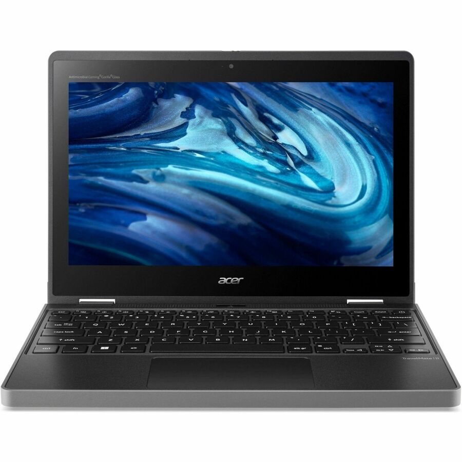 Acer TravelMate Spin B3 B311R-33 TMB311R-33-C04F 11.6" Touchscreen Convertible 2 in 1 Notebook - WXGA - Intel N100 - 4 GB - 128 GB Flash Memory - English Keyboard - Black NX.VYNAA.002