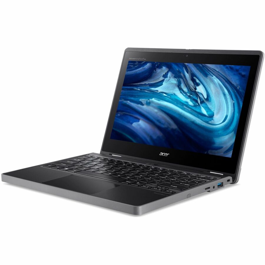 Acer TravelMate Spin B3 B311R-33 TMB311R-33-C04F 11.6" Touchscreen Convertible 2 in 1 Notebook - WXGA - Intel N100 - 4 GB - 128 GB Flash Memory - English Keyboard - Black NX.VYNAA.002