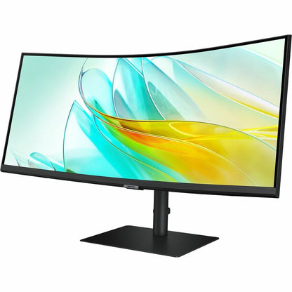 Samsung ViewFinity S6 S34C654UAN 34" Class UW-QHD Curved Screen LCD Monitor - 21:9 - Black LS34C654UANXGO