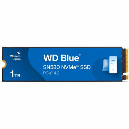 Western Digital Blue SN580 WDS100T3B0E 1 TB Solid State Drive - M.2 2280 Internal - PCI Express NVMe (PCI Express NVMe 4.0 x4) - Blue WDS100T3B0E