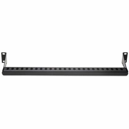 StarTech.com 1U Horizontal Cable Management Bar w/Adjustable Depth, 19" Rack-Mountable Lacing Bar For Organized Racks/Cabinets/Patch Panel 12S-CABLE-LACING-BAR