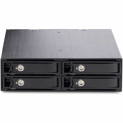 StarTech.com 4-Bay Backplane for U.2 Drives, Fits in a 5.25inch Bay, Mobile Rack for 2.5inch U.2 (SFF-8639) NVMe HDD/SSDs, Removable Trays 4U2525-SAS-BACKPLANE