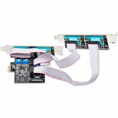 StarTech.com 4-Port Serial PCIe Card, Quad-Port RS232/RS422/RS485 Card, 16C1050 UART, ESD Protection, Windows/Linux, TAA-Compliant PS74ADF-SERIAL-CARD