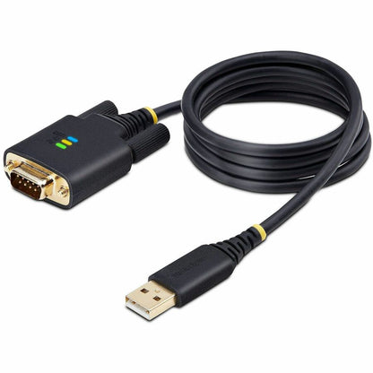 StarTech.com 3ft (1m) USB to Serial Adapter Cable, COM Retention, FTDI IC, DB9 RS232, Interchangeable DB9 Screws/Nuts, Windows/macOS/Linux 1P3FFCB-USB-SERIAL