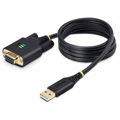 StarTech.com 3ft (1m) USB to Null Modem Serial Adapter Cable, COM Retention, FTDI, RS232, Changeable DB9 Screws/Nuts, Windows/macOS/Linux 1P3FFCNB-USB-SERIAL