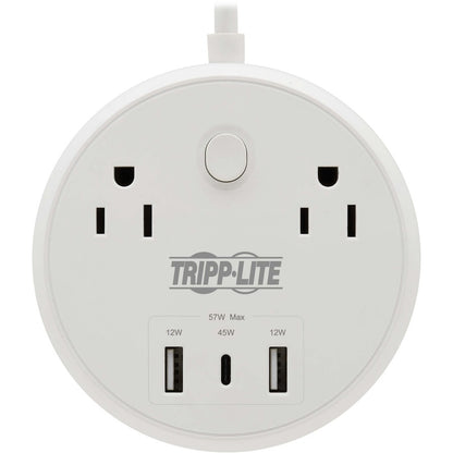 Tripp Lite by Eaton Safe-IT TLP28PD57WCAM 5-Outlets Surge Suppressor/Protector TLP28PD57WCAM