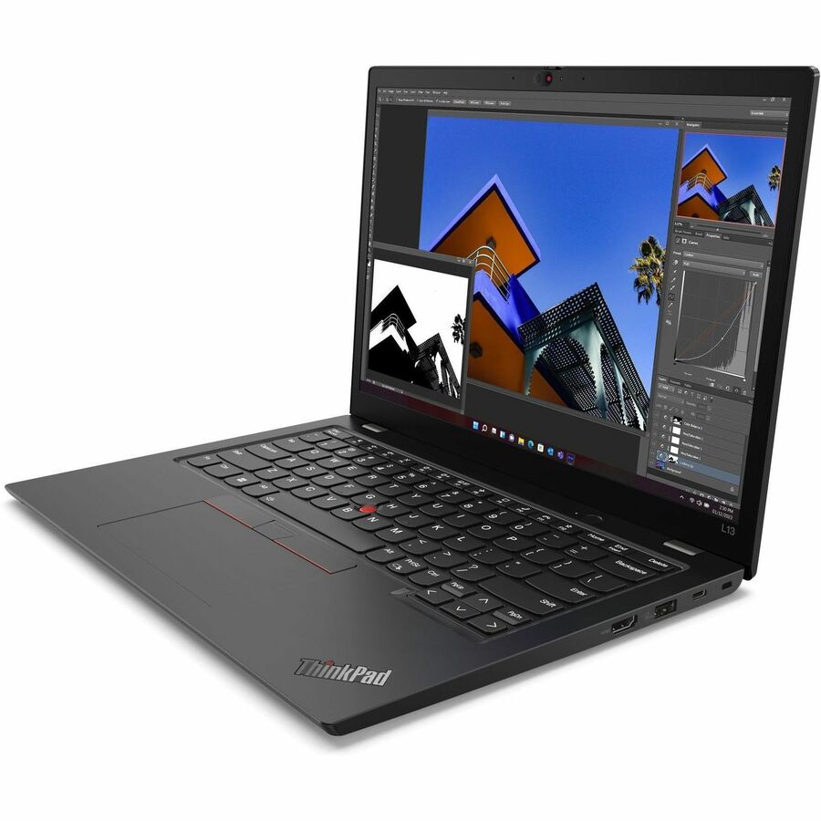 Lenovo ThinkPad L13 Gen 4 21FG003TUS 13.3" Notebook - WUXGA - Intel Core i7 13th Gen i7-1355U - 16 GB - 512 GB SSD - English (US) Keyboard - Thunder Black 21FG003TUS