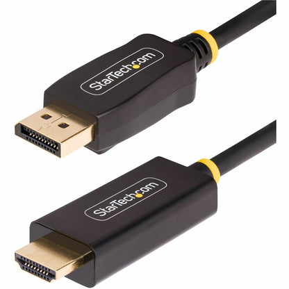 StarTech.com 9.8ft (3m) DisplayPort to HDMI Adapter Cable, 4K 60Hz with HDR, DP to HDMI 2.0b Cable, Active Video Converter 10F-DP-HDMI-4K60-HDR