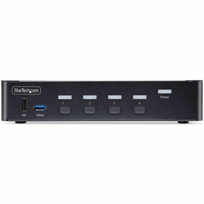 StarTech.com 4-Port DisplayPort 1.4 KVM Switch, 8K 60Hz / 4K 144Hz, 2x USB 3.0 Ports, 4x USB 2.0 Ports, Hotkey Switching, TAA Compliant D86A2-4-PORT-8K-KVM