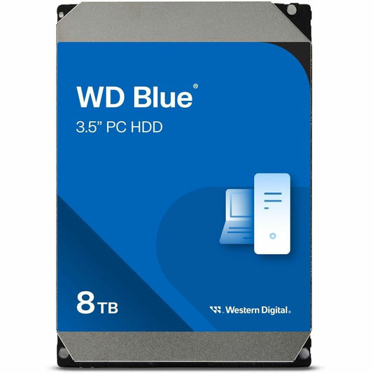 WD Blue WD80EAAZ 8 TB Hard Drive - 3.5" Internal - SATA (SATA/600) - Conventional Magnetic Recording (CMR) Method WD80EAAZ