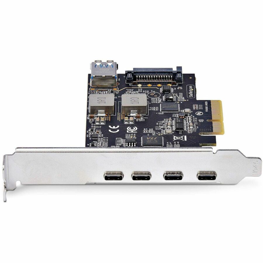 StarTech.com 5-Port USB PCIe Card, USB 3.2 10Gbps, PCI Express Card with 4x USB-C Ports, 1x USB-A Internal Port PS4C3IA3-USB-C-CARD