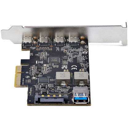 StarTech.com 5-Port USB PCIe Card, USB 3.2 10Gbps, PCI Express Card with 4x USB-C Ports, 1x USB-A Internal Port PS4C3IA3-USB-C-CARD