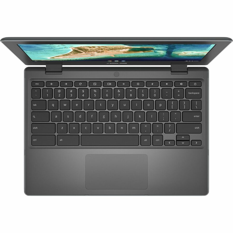 Asus Chromebook CR1 CR1100CKA-GJ0314 11.6" Chromebook - HD - Intel Celeron N4500 - 8 GB - 64 GB Flash Memory - Dark Gray CR1100CKA-GJ0314