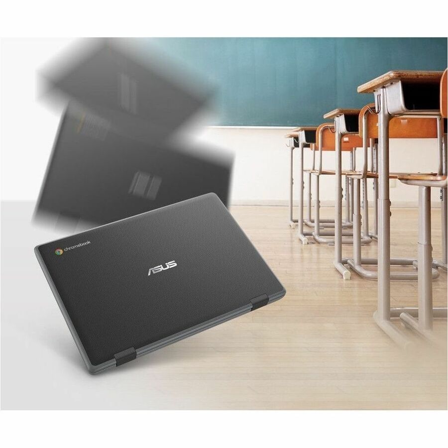 Asus Chromebook CR1 CR1100CKA-GJ0314 11.6" Chromebook - HD - Intel Celeron N4500 - 8 GB - 64 GB Flash Memory - Dark Gray CR1100CKA-GJ0314