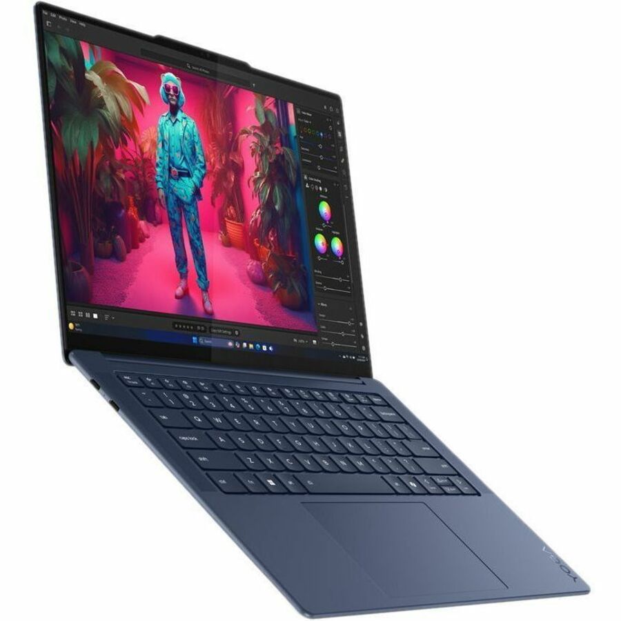 Lenovo Yoga Slim 7 14Q8X9 83ED0000CF 14.5" Touchscreen Notebook - 3K - Qualcomm Snapdragon X Elite X1E-78-100 - 16 GB - 1 TB SSD - English, French Keyboard - Cosmic Blue 83ED0000CF