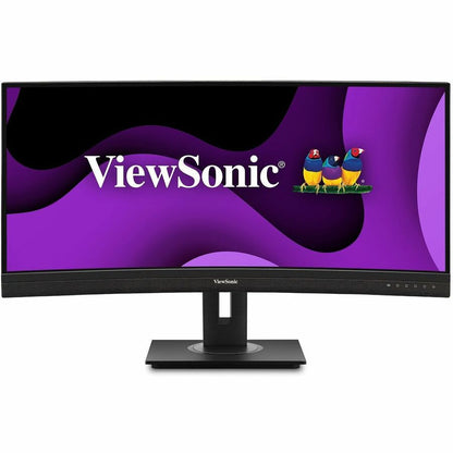 ViewSonic VG3456C 34" Class UW-QHD Curved Screen LED Monitor - 21:9 - Black VG3456C