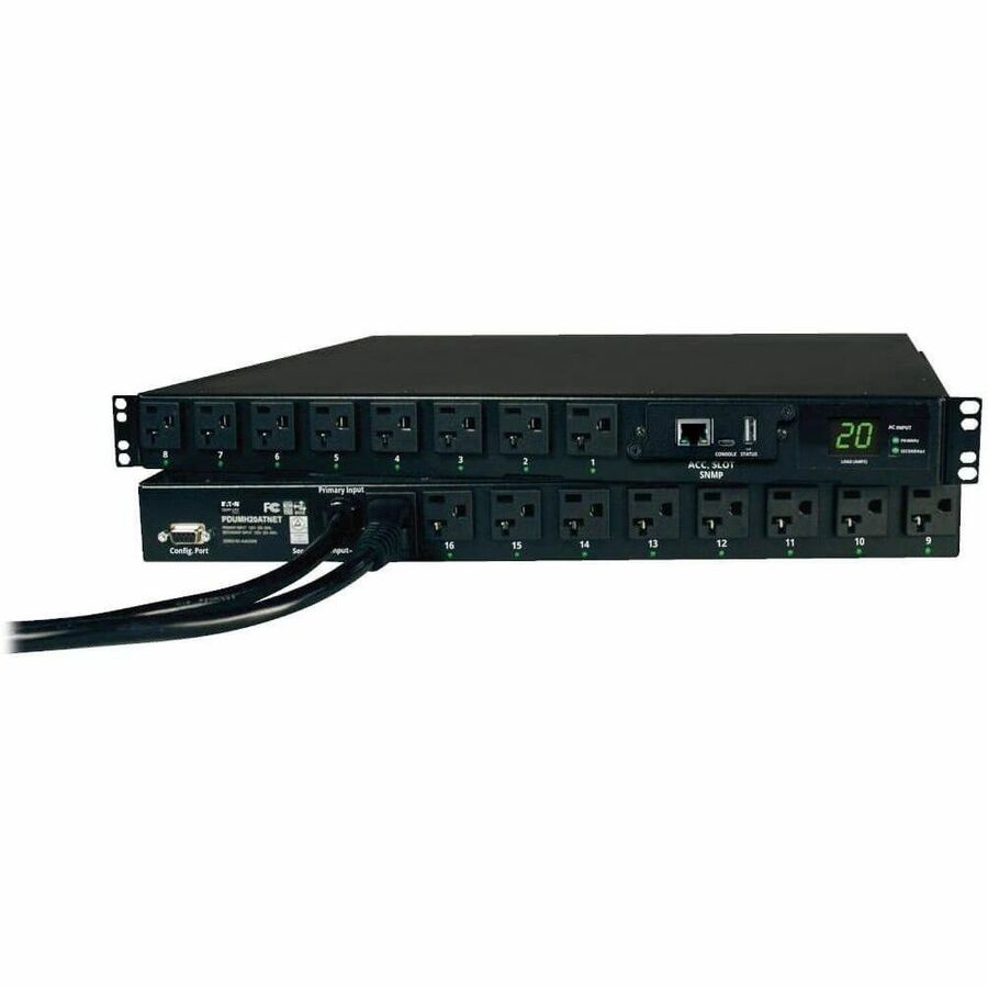 Tripp Lite PDUMH20ATNET PDU Switched ATS 120V 20A 16 Outlet PDUMH20ATNET