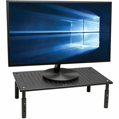 Tripp Lite by Eaton Monitor Riser for Desk, 18 x 11 in. - Height Adjustable, Metal, Black MR1812M