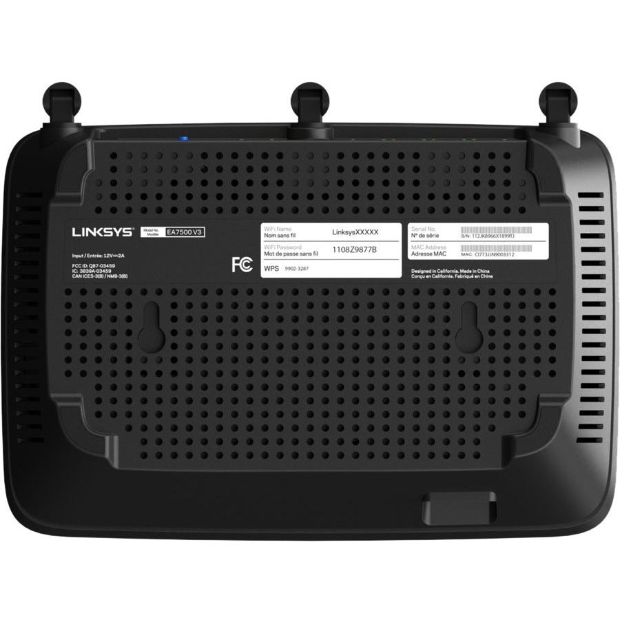 Linksys Max-Stream EA7500V3 Wi-Fi 5 IEEE 802.11a/b/g/n/ac Ethernet Wireless Router EA7500V3-CA