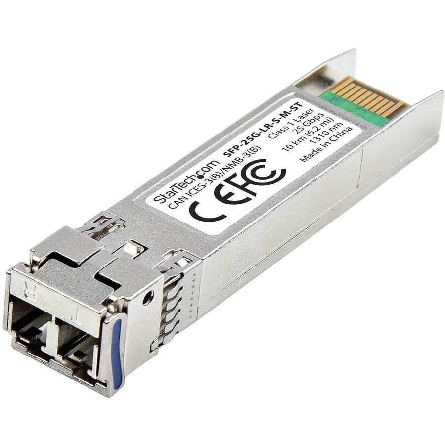 StarTech.com MSA-Compliant SFP-25G-LR-S SFP28 Module, 25Gb Single Mode Fiber (SMF), 25GBASE-LR LC Transceiver, 1310nm, 10km (6.2mi), DDM SFP-25G-LR-S-M-ST