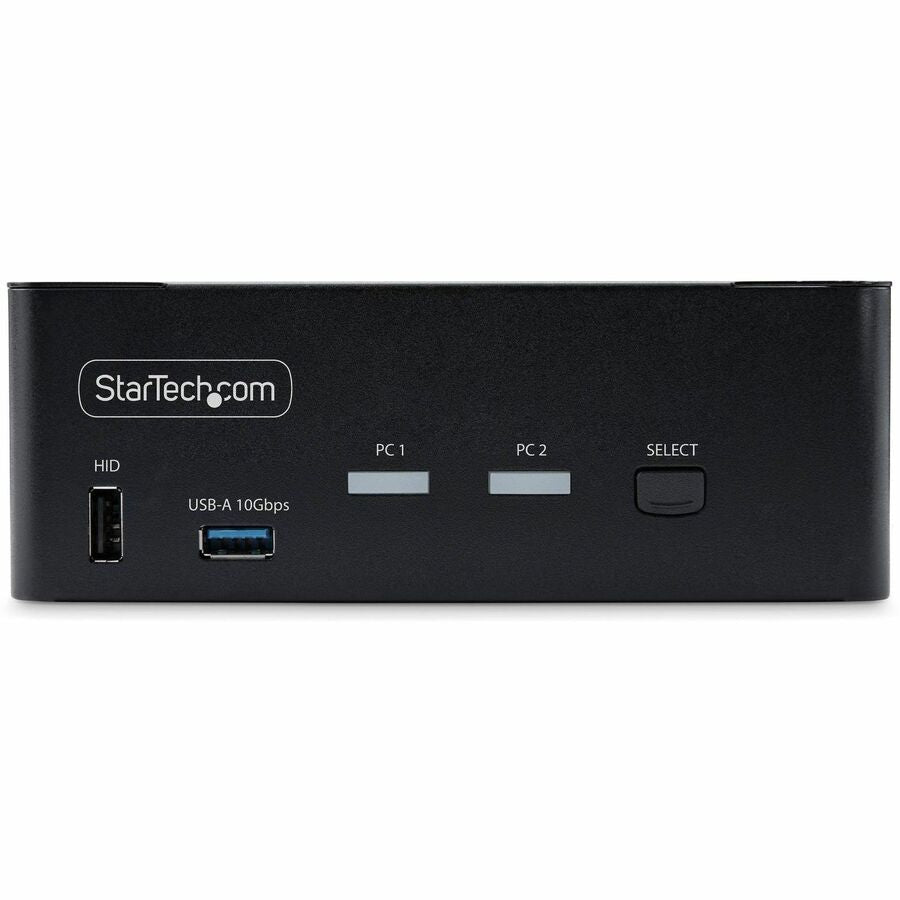 StarTech.com 2-Port Dual-Monitor DisplayPort 1.4 KVM Switch, 8K 60Hz / 4K 144Hz, 2x USB 10Gbps Ports, Hotkey Switching, TAA Compliant P2CDD143-KVM-SWITCH