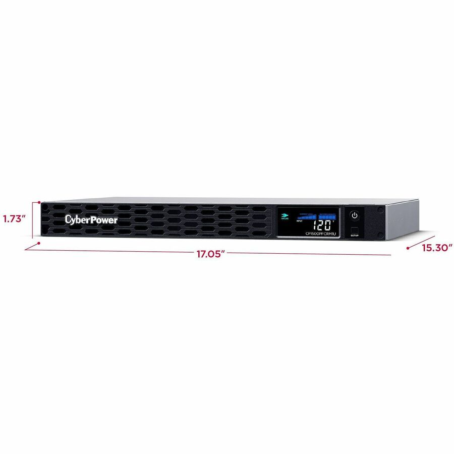 Onduleur CyberPower PFC Sinewave CP1500PFCRM1U 1 500 VA montable en rack CP1500PFCRM1U