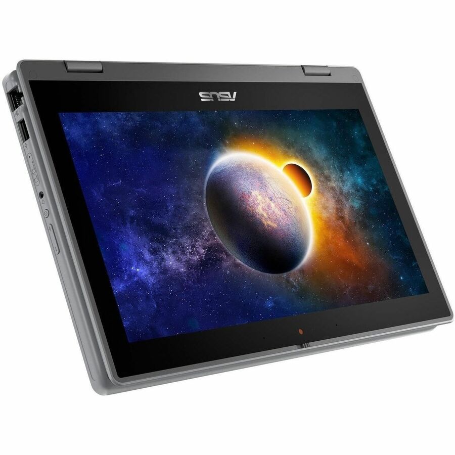 Asus BR1100F BR1100FKA-EN61T-CA 11.6" Touchscreen Convertible 2 in 1 Notebook - HD - Quad-core (Intel Pentium Silver N6000) - 8 GB - 128 GB Flash Memory - Dark Gray BR1100FKA-EN61T-CA