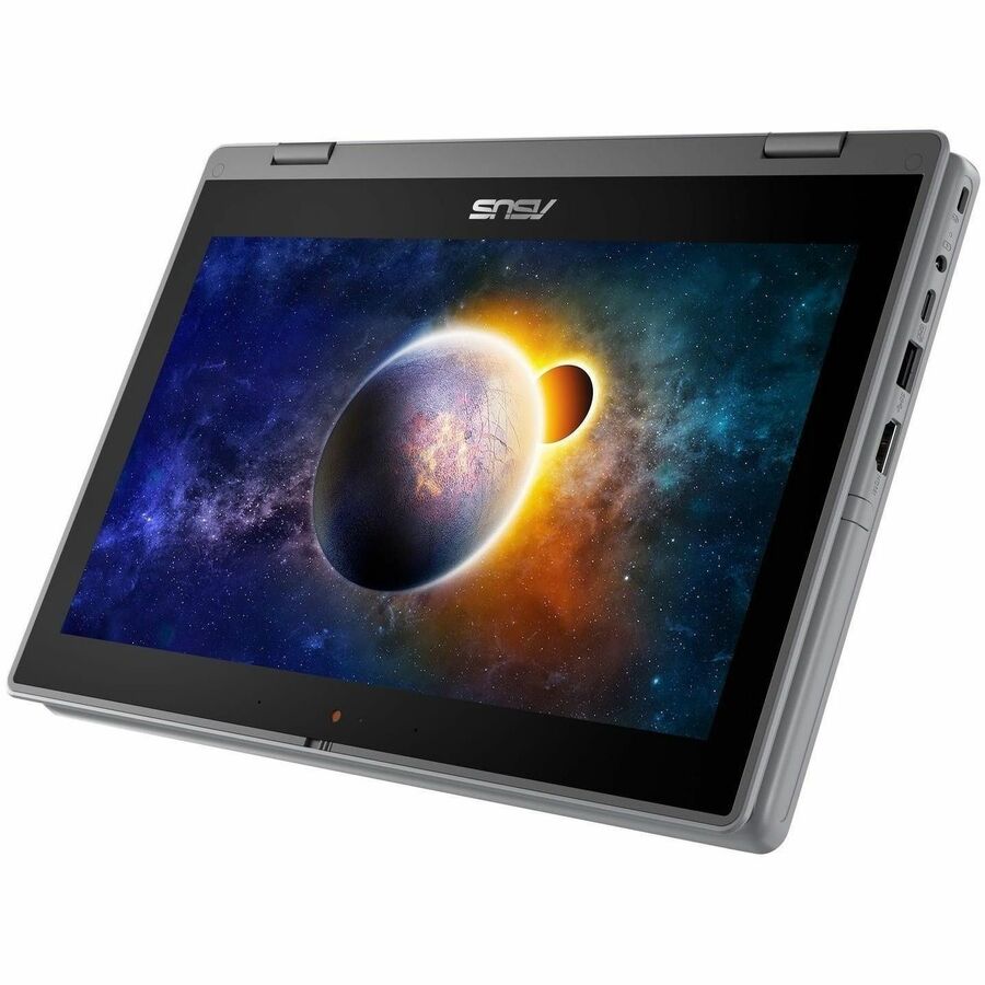 Asus BR1100F BR1100FKA-EN61T-CA 11.6" Touchscreen Convertible 2 in 1 Notebook - HD - Quad-core (Intel Pentium Silver N6000) - 8 GB - 128 GB Flash Memory - Dark Gray BR1100FKA-EN61T-CA