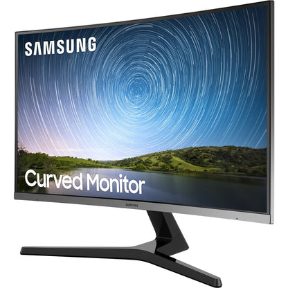 Samsung 32" Class Full HD Curved Screen LCD Monitor - 16:9 - Dark Blue Gray LC32R500FHNXZA