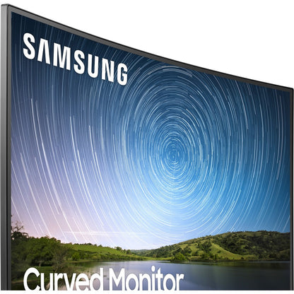 Samsung 32" Class Full HD Curved Screen LCD Monitor - 16:9 - Dark Blue Gray LC32R500FHNXZA