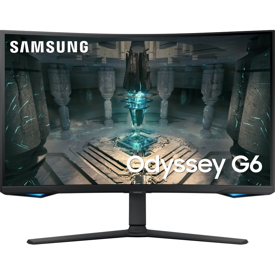 Samsung Odyssey G6 S27BG652EN 27" Class WQHD Curved Screen Smart Gaming LCD Monitor - 16:9 - Black LS27BG652ENXGO