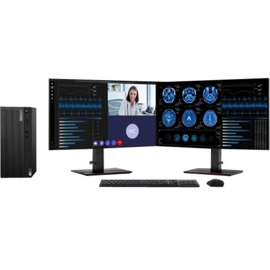 Lenovo ThinkCentre M80t 11CS000XUS Desktop Computer - Intel Core i7 10th Gen i7-10700 Octa-core (8 Core) 2.90 GHz - 16 GB RAM DDR4 SDRAM - 256 GB SSD - Tower - Raven Black 11CS000XUS