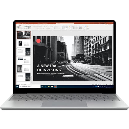 Microsoft Surface Laptop Go 12.4" Touchscreen Notebook - Intel Core i5 10th Gen i5-1035G1 - 4 GB - 64 GB Flash Memory - English Keyboard - Platinum 1ZO-00001