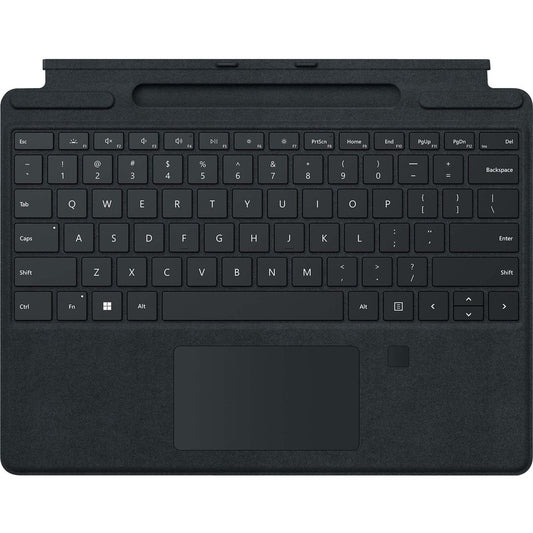 Microsoft Signature Keyboard/Cover Case for 13" Microsoft Surface Pro 8, Surface Pro X Tablet - Black 8XG-00001