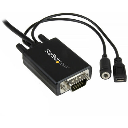 StarTech.com 10 ft 3m DisplayPort to VGA Adapter Cable with Audio - DP to VGA Converter - 1920x1200 DP2VGAAMM3M