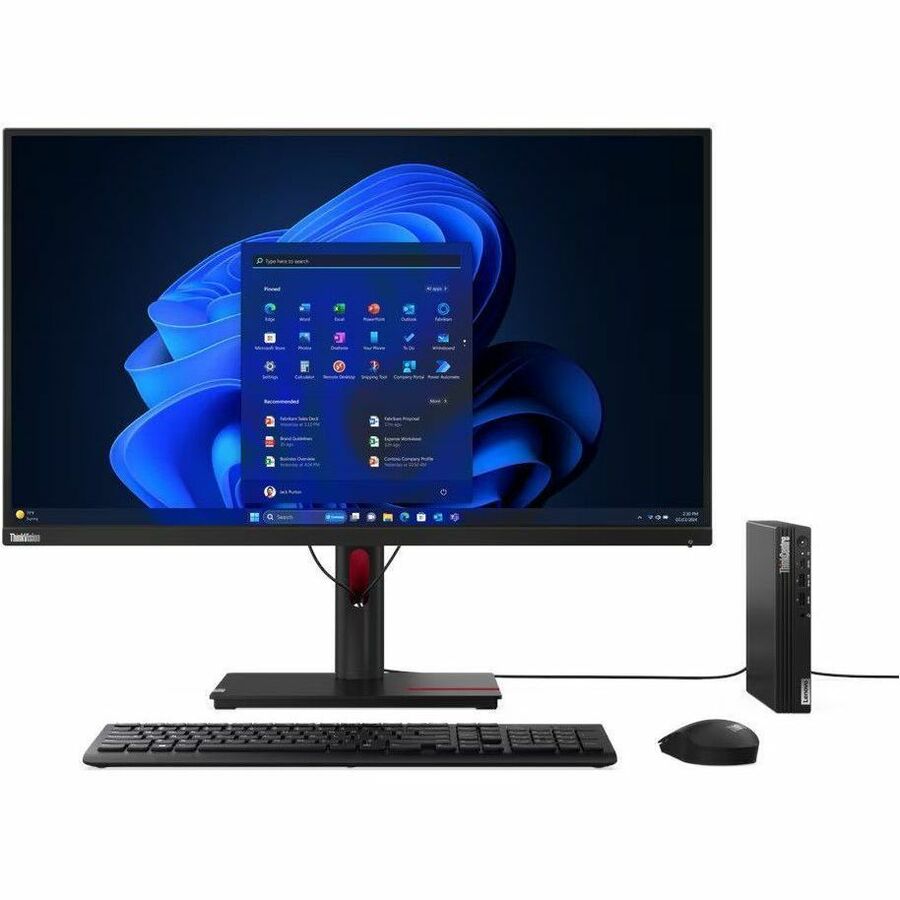 Lenovo ThinkCentre M75q Gen 5 12RQ000FUS Desktop Computer - AMD Ryzen 3 PRO 8300GE - 8 GB - 256 GB SSD - Tiny - Black 12RQ000FUS