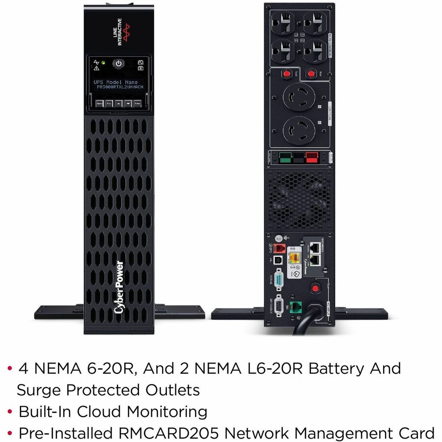 CyberPower New Smart App Sinewave UPS PR3000RTXL2UHVACN 3000VA Tower/rack convertible UPS PR3000RTXL2UHVACN