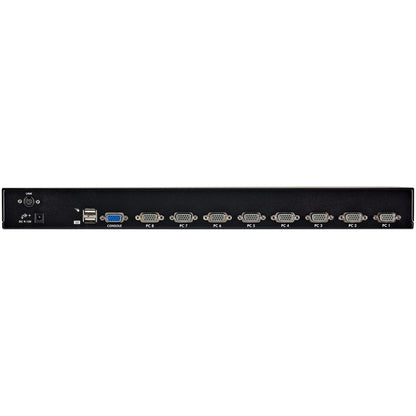 StarTech.com 8 Port 1U Rackmount USB KVM Switch Kit with OSD and Cables SV831DUSBUK