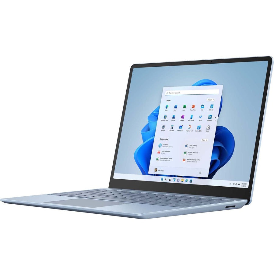 Microsoft Surface Laptop Go 2 12.4" Touchscreen Notebook - Intel Core i5 11th Gen i5-1135G7 - 8 GB - 256 GB SSD - Ice Blue 8QF-00012