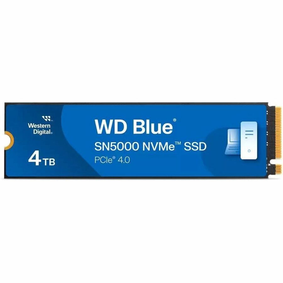 WD Blue SN5000 WDS400T4B0E 4 TB Solid State Drive - M.2 2280 Internal - PCI Express NVMe (PCI Express NVMe 4.0 x4) WDS400T4B0E