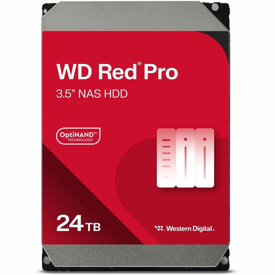 WD Red Pro WD240KFGX 24 TB Network Hard Drive - 3.5" Internal - SATA (SATA/600) - Conventional Magnetic Recording (CMR) Method WD240KFGX