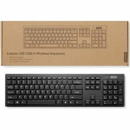 Lenovo 100 USB-A Wireless Keyboard - US English GY41K81003