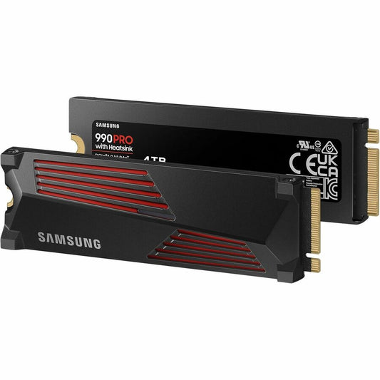 Samsung 990 PRO 4 TB Solid State Drive - M.2 2280 Internal - PCI Express NVMe (PCI Express NVMe 4.0 x4) MZ-V9P4T0CW