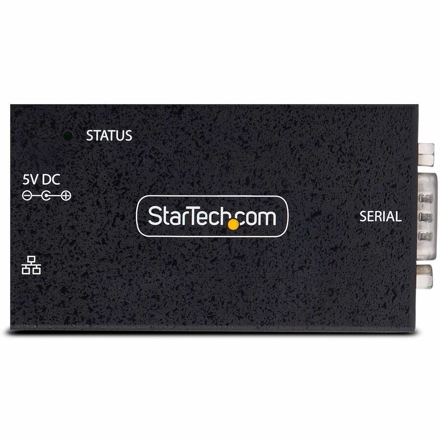 StarTech.com 1-Port Serial to Ethernet Adapter, IP Serial Device Server For Remote RS232 Devices, Wall/DIN Rail Mount, LAN To DB9 Converter I13-SERIAL-ETHERNET