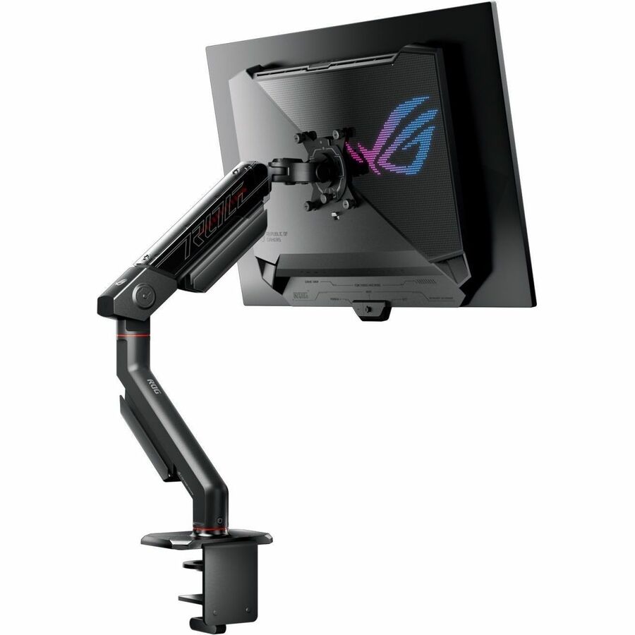 Asus ROG Mounting Arm for Monitor, Flat Panel Display, Curved Screen Display - Black AAS01