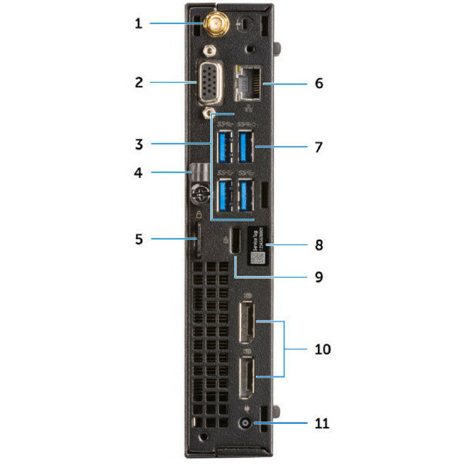 Dell OptiPlex 7000 7060 Desktop Computer - Intel Core i5 (8th Gen) i5 - 8500T 2.10 GHz - 8 GB DDR4 SDRAM - 256 GB SSD - Windows 10 Pro 64 - bit (English/French/Spanish) - Micro PC - 3 Year ProSupport XP72Y