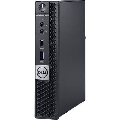 Dell OptiPlex 7000 7060 Desktop Computer - Intel Core i5 (8th Gen) i5 - 8500T 2.10 GHz - 8 GB DDR4 SDRAM - 256 GB SSD - Windows 10 Pro 64 - bit (English/French/Spanish) - Micro PC - 3 Year ProSupport XP72Y