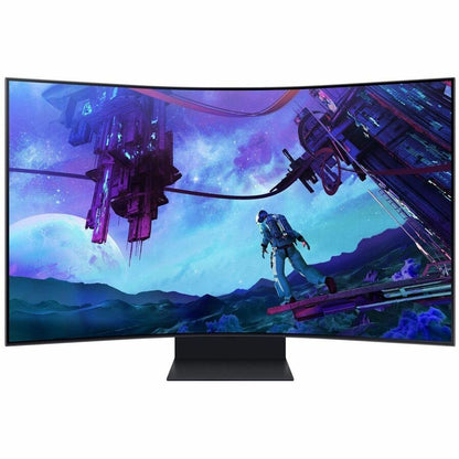 Samsung Odyssey Ark S55CG970NN 55" Class 4K UHD Curved Screen Gaming LED Monitor - 16:9 - Titan Black LS55CG970NNXGO